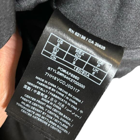 G by Guess Chevron Stripe Sequin Halter Dress Gold Black Small - Picture 9 of 11